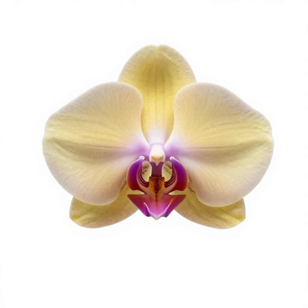 Orchid spray isolated on a white background