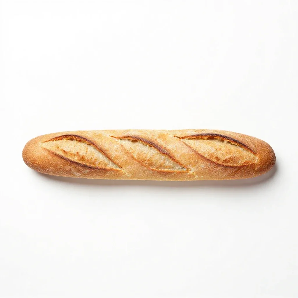 Baguette isolated on a white background