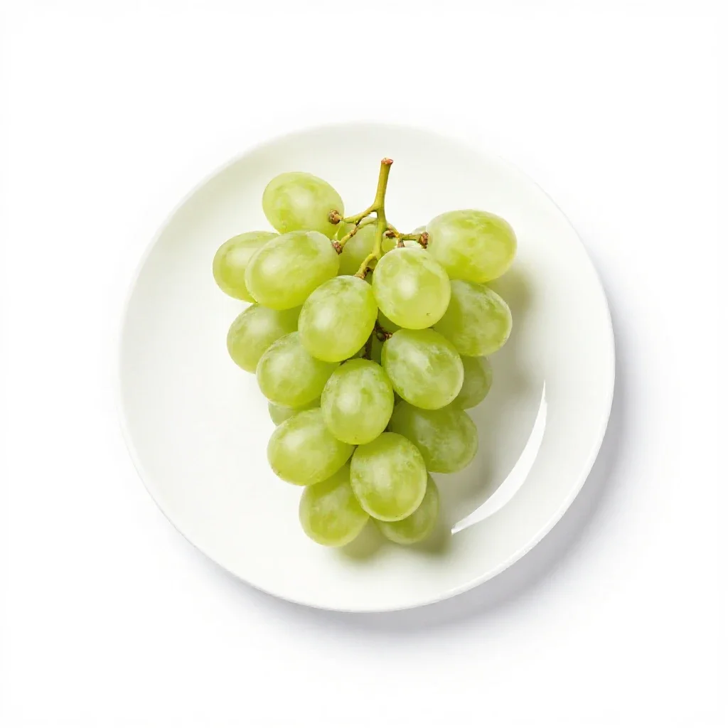 Bunch of grapes isolated on a white background
