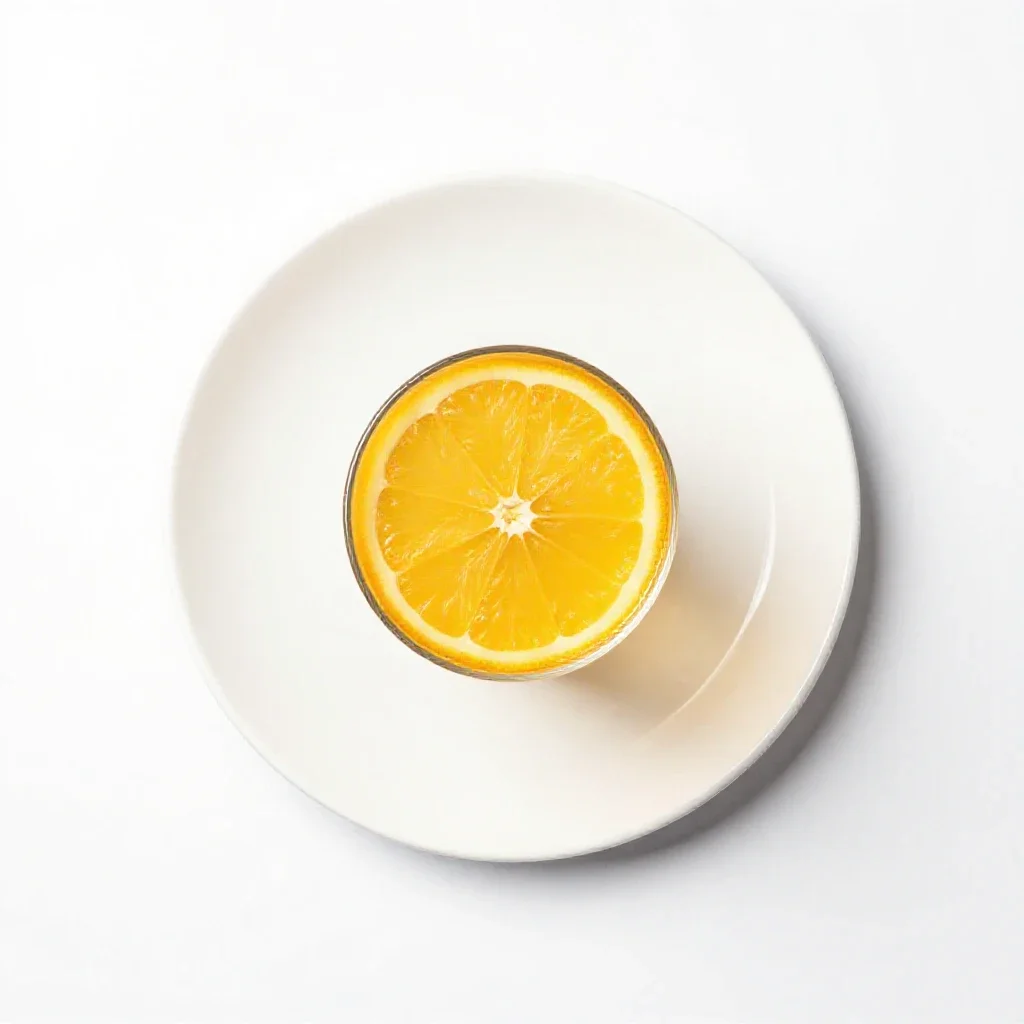 Cocktail with a citrus twist isolated on a white background