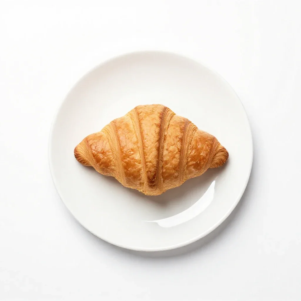 Croissant isolated on a white background