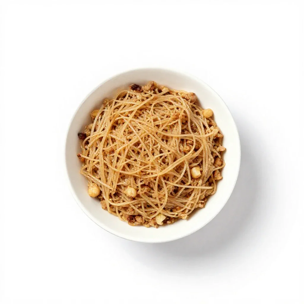 Poke bowl isolated on a white background