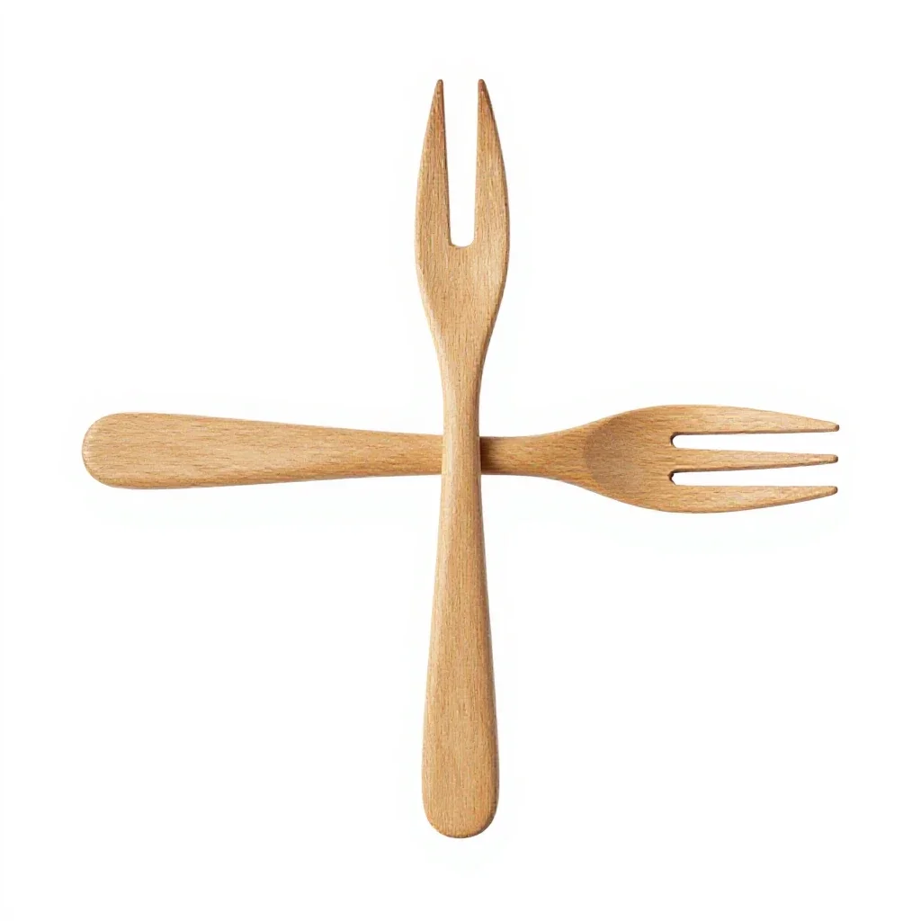 Hand fork isolated on a white background