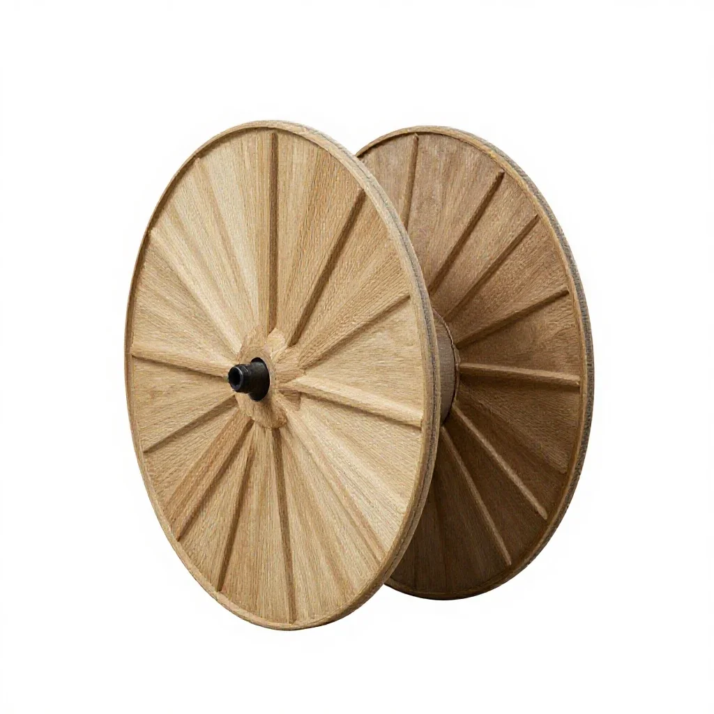 Hose reel isolated on a white background