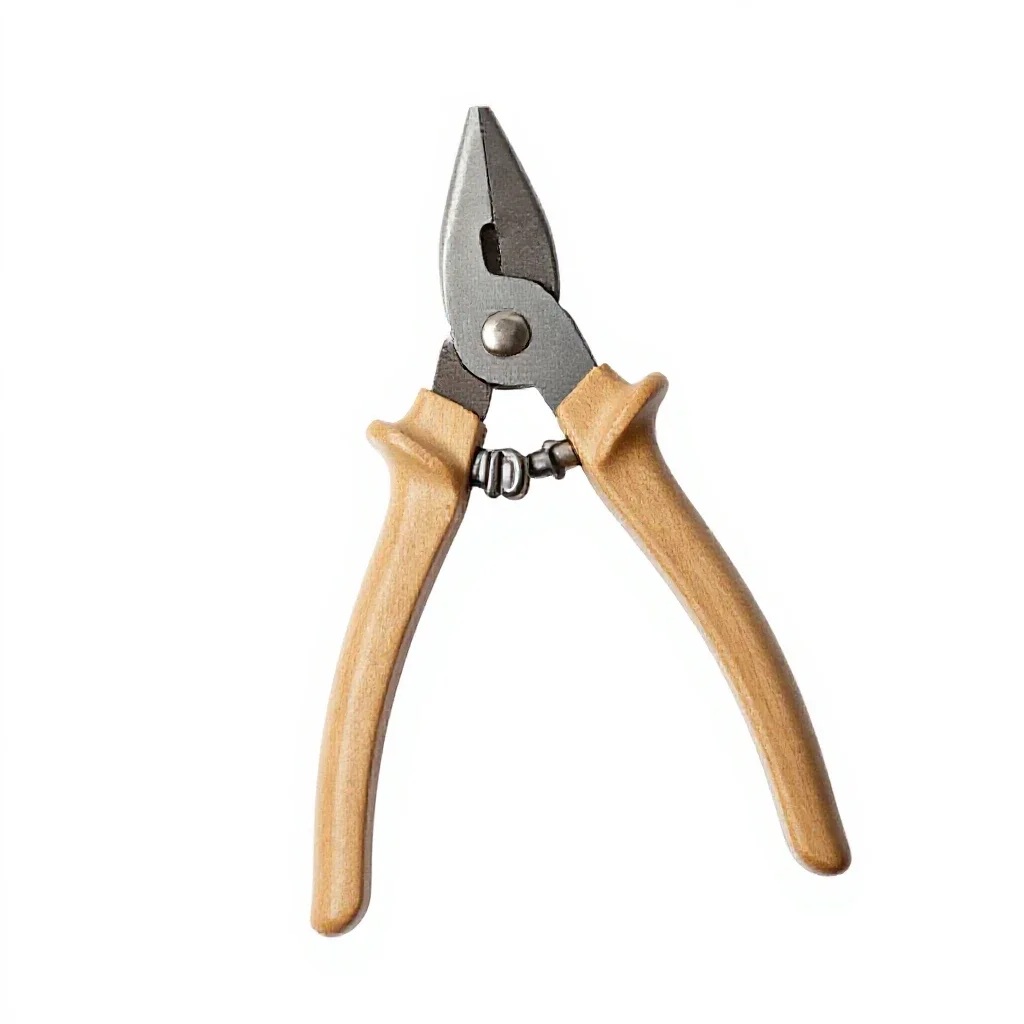 Pair of secateurs isolated on a white background