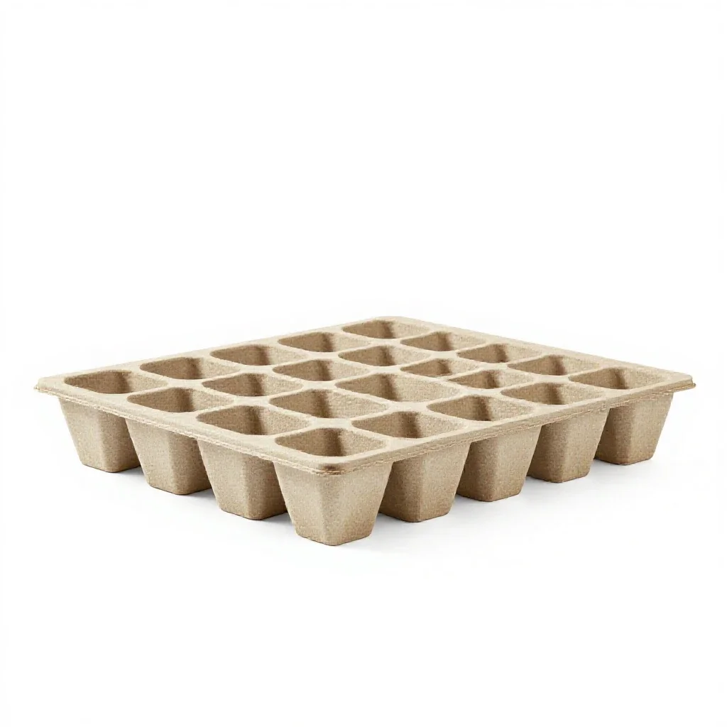 Seed tray isolated on a white background