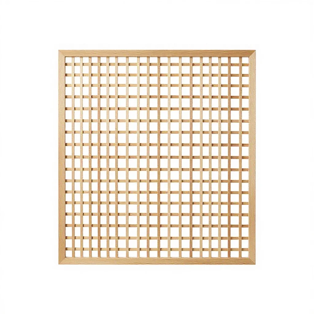 Trellis panel isolated on a white background