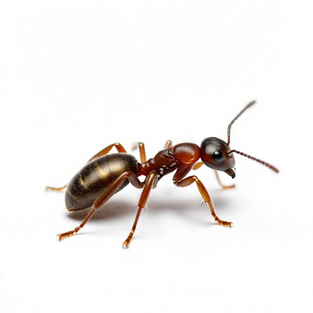 Bullet ant isolated on a white background