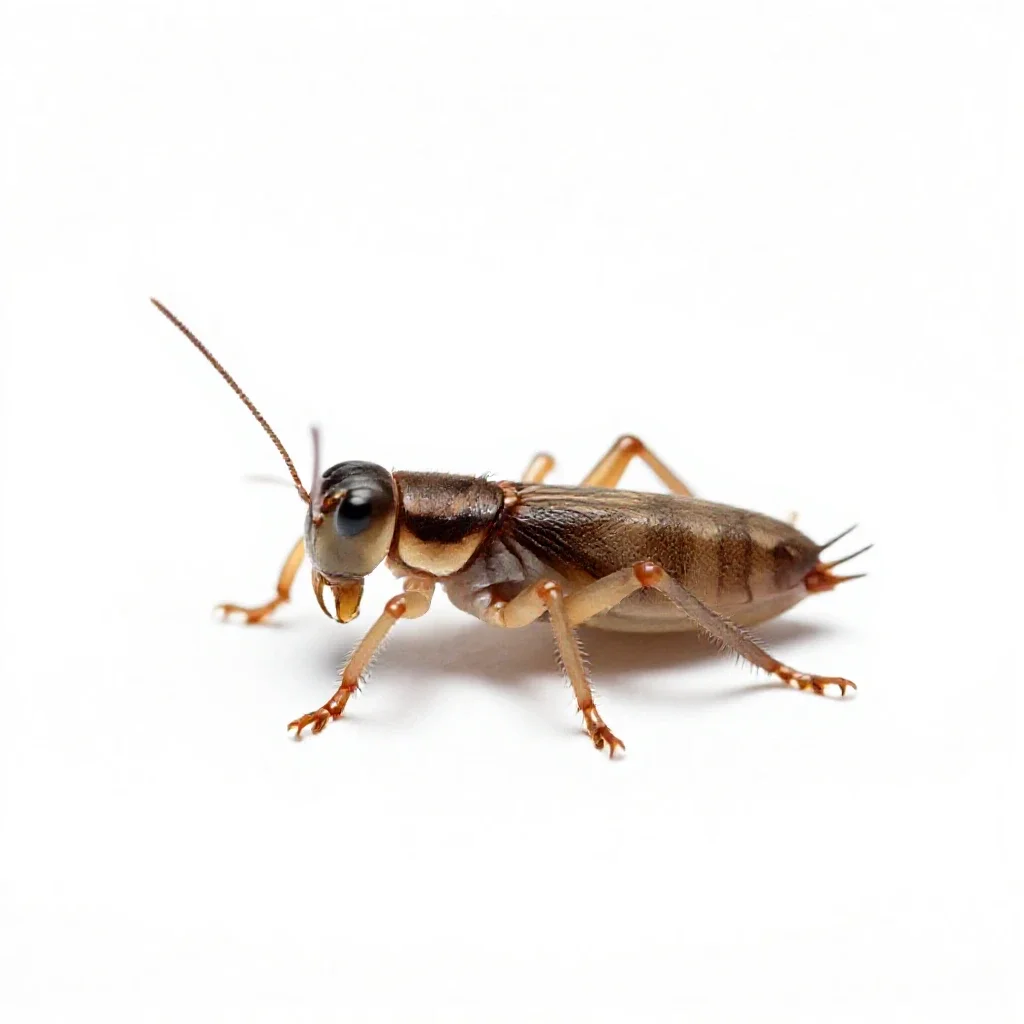 Springtail isolated on a white background