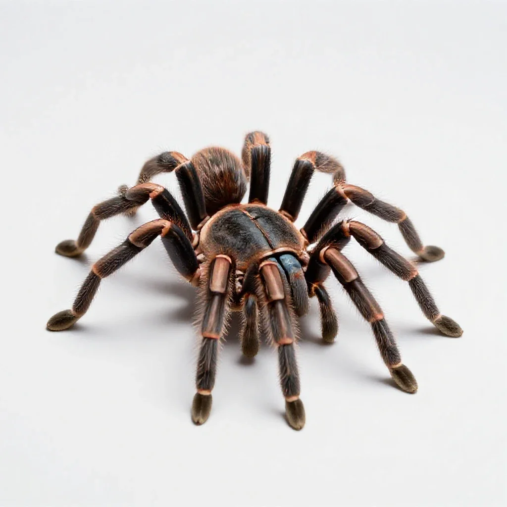 Tarantula isolated on a white background
