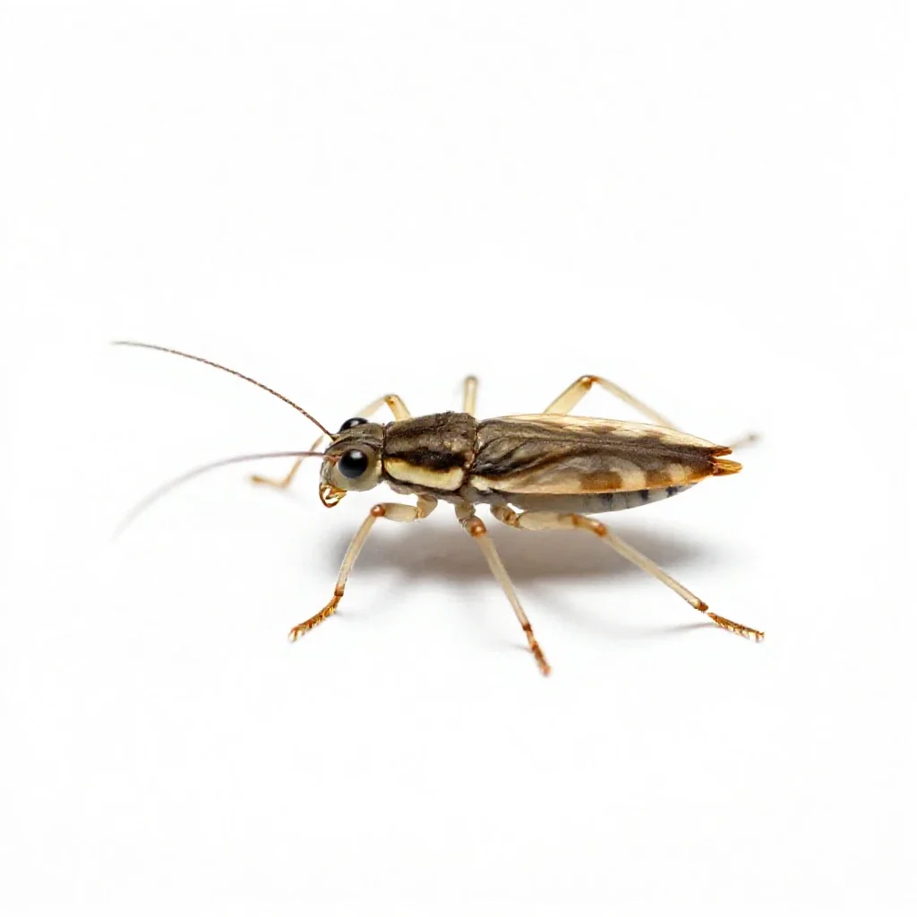 Water strider isolated on a white background