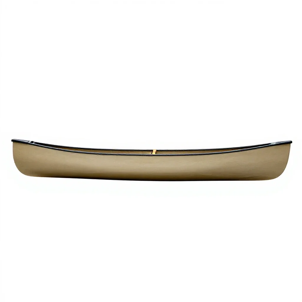 Canoe isolated on a white background