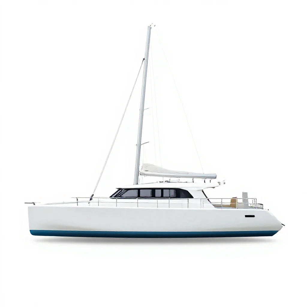 Catamaran isolated on a white background