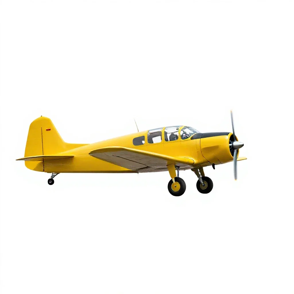 Crop duster isolated on a white background
