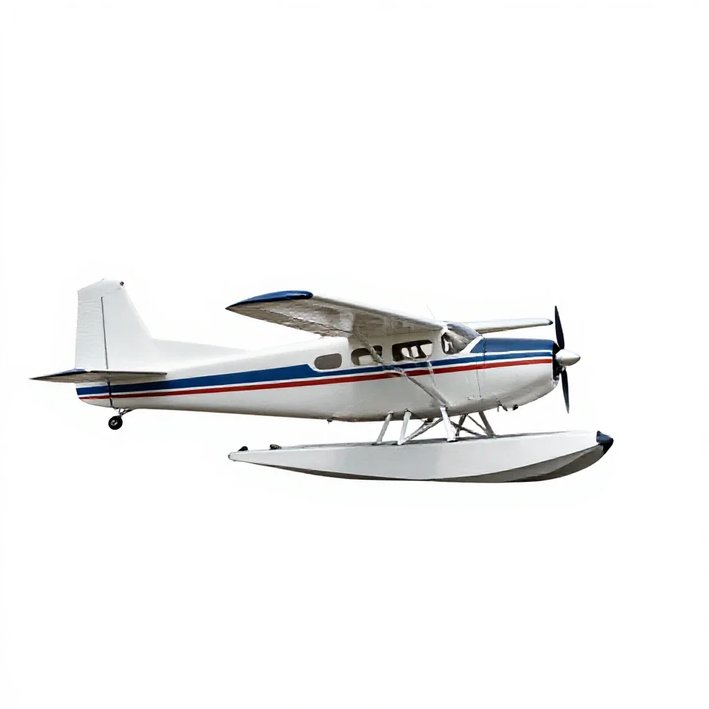 Seaplane isolated on a white background