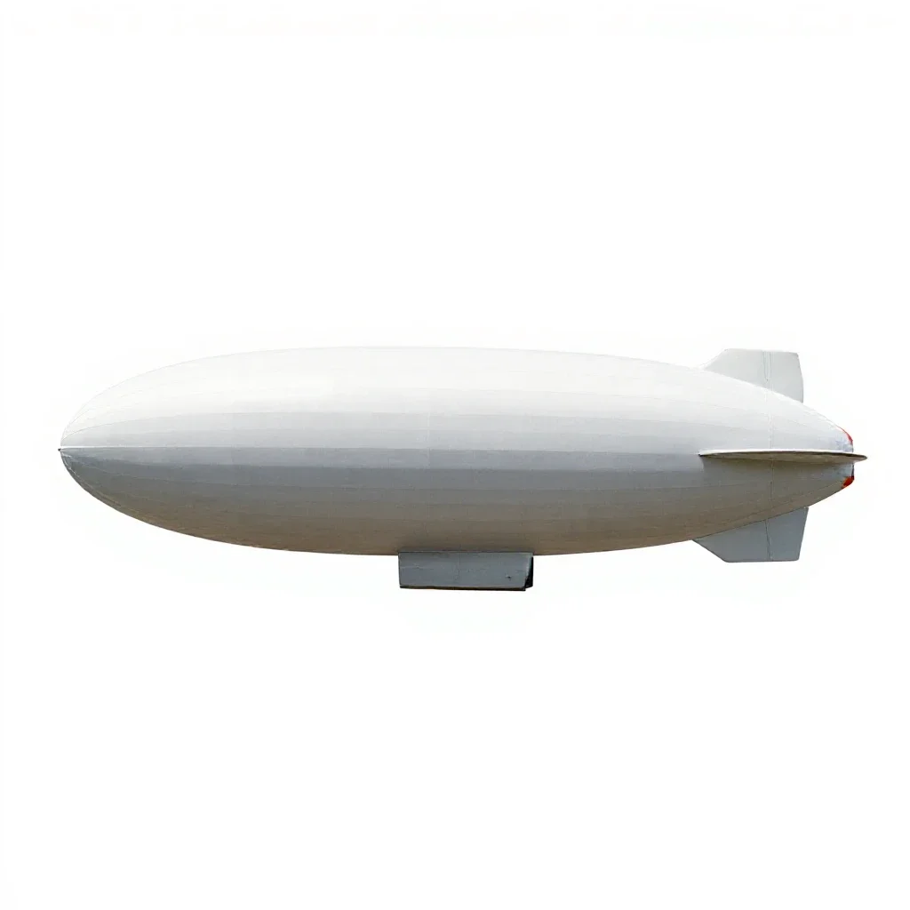 Airship isolated on a white background