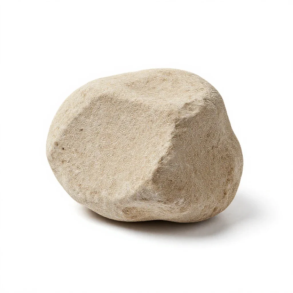 Chunk of pumice isolated on a white background