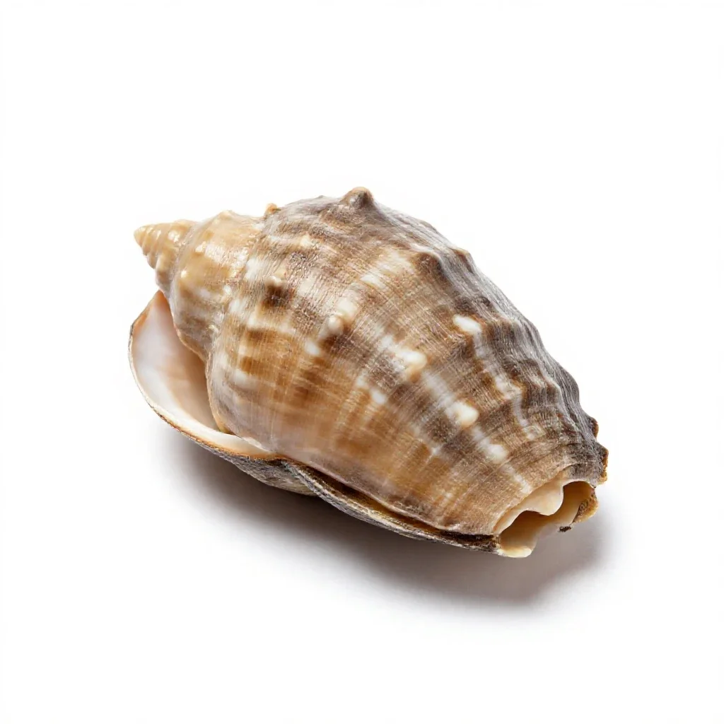 Paua shell isolated on a white background