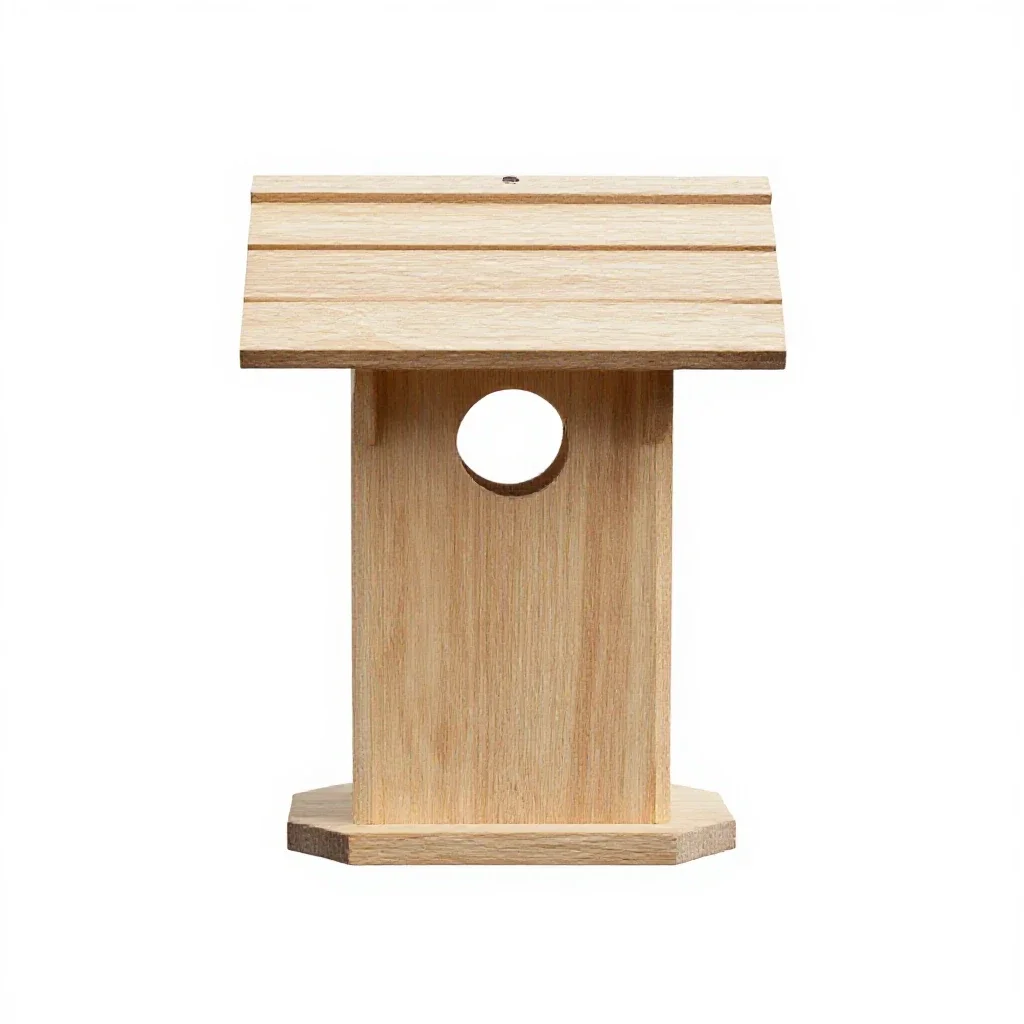 Bird feeder isolated on a white background