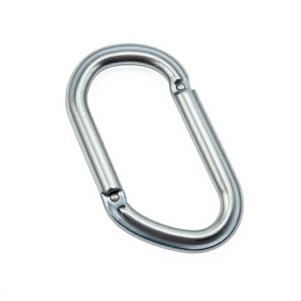 Carabiner isolated on a white background