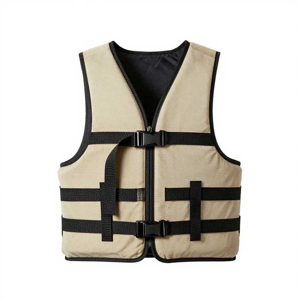 Life vest isolated on a white background