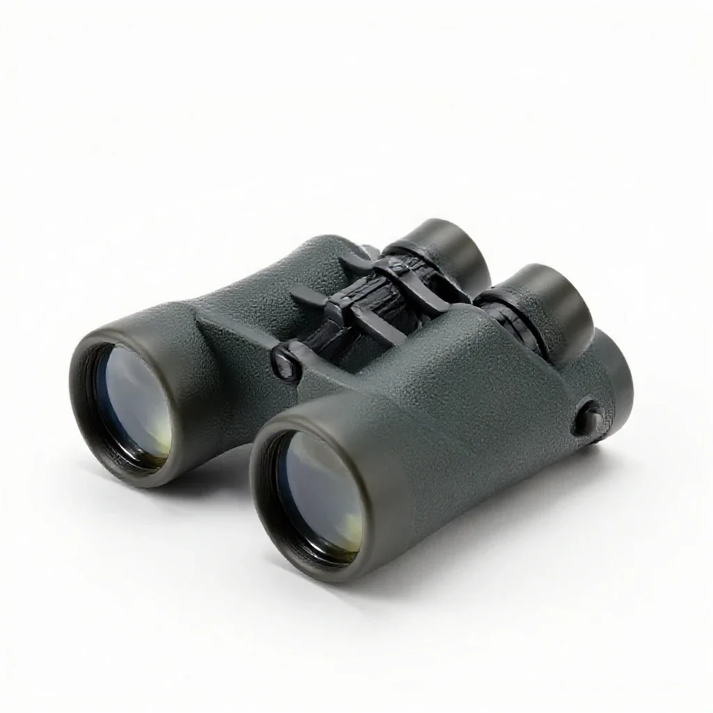 Pair of binoculars isolated on a white background