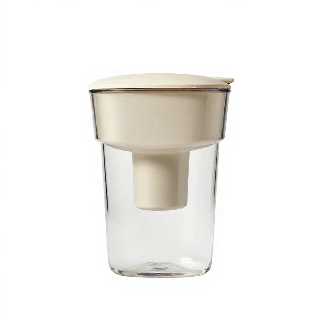 Water filter bottle isolated on a white background