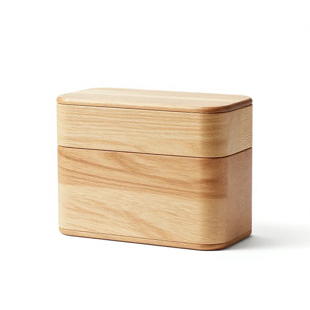 Stacked bento tiffin carrier isolated on a white background