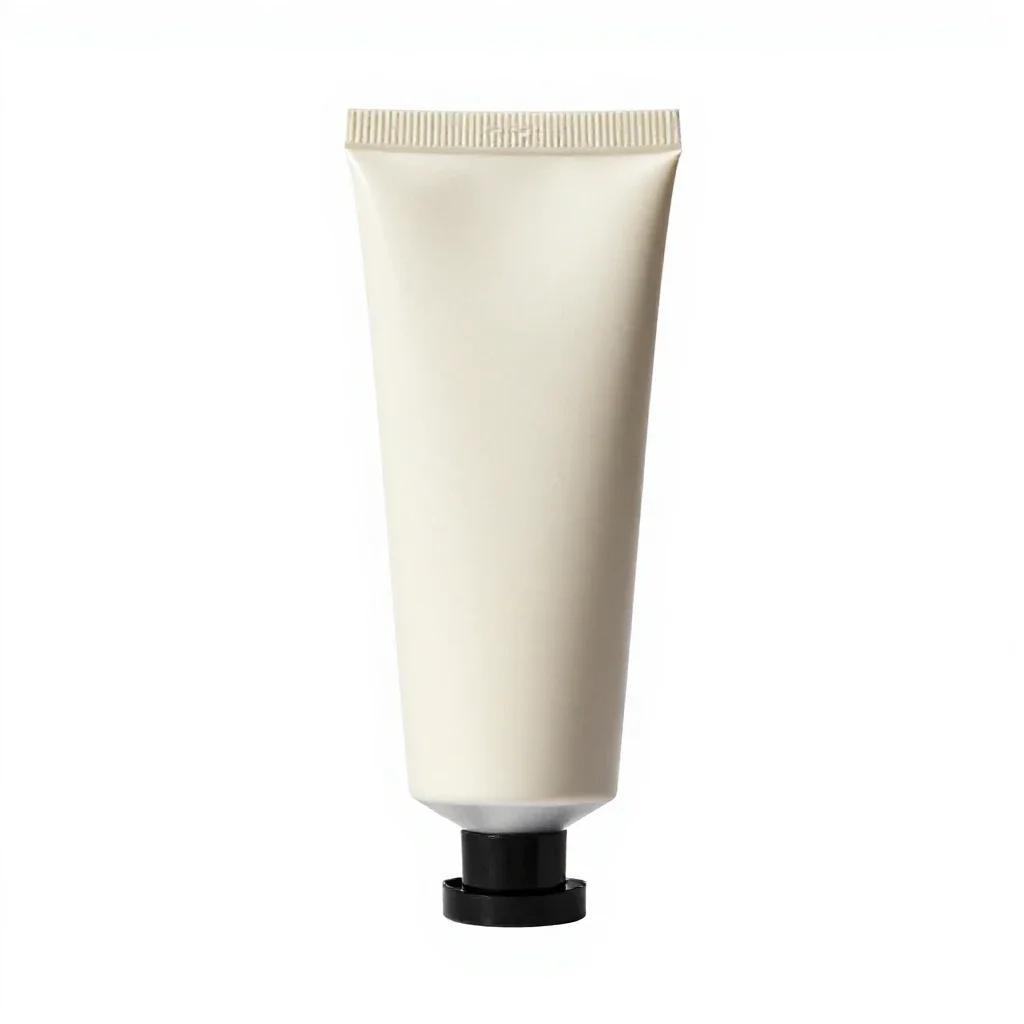 Tube of hand cream isolated on a white background