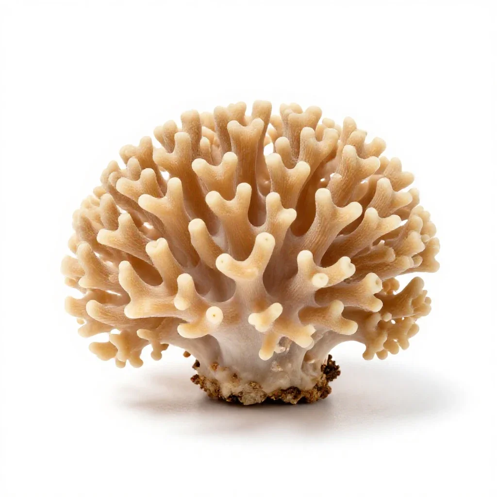 Coral fungus isolated on a white background