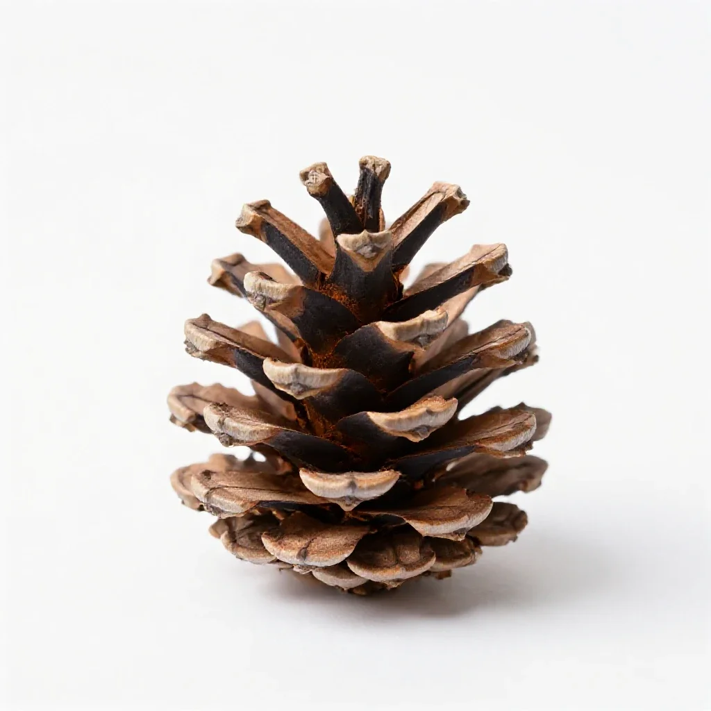 Pine cone isolated on a white background