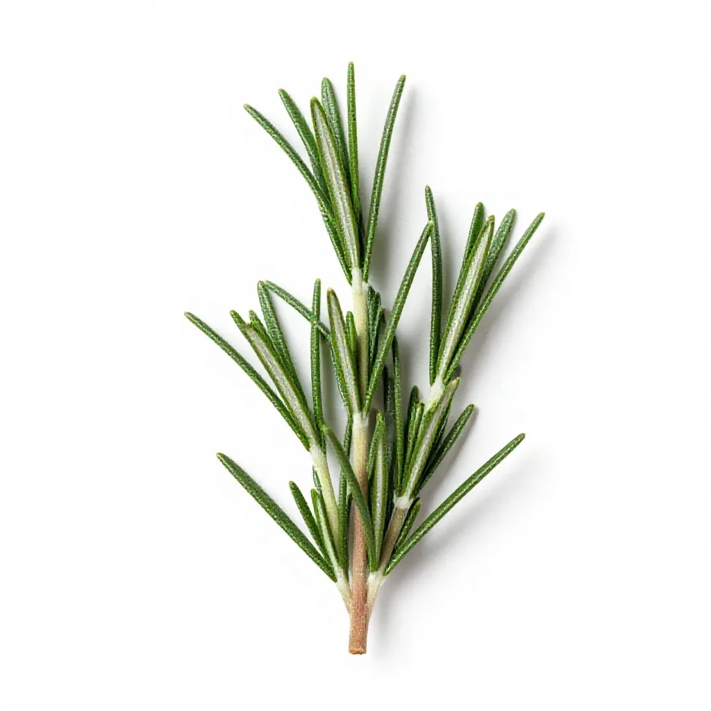 Rosemary sprig isolated on a white background