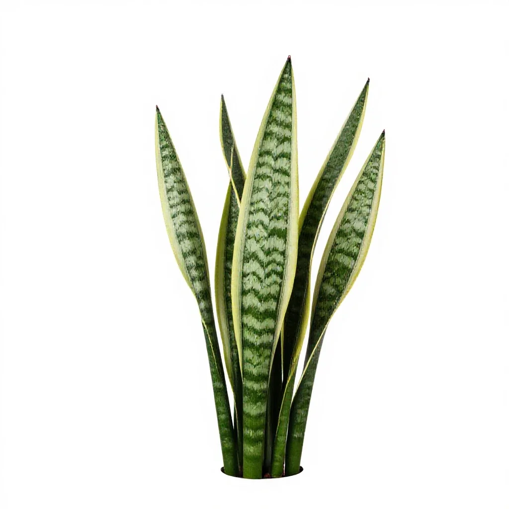 Snake plant isolated on a white background