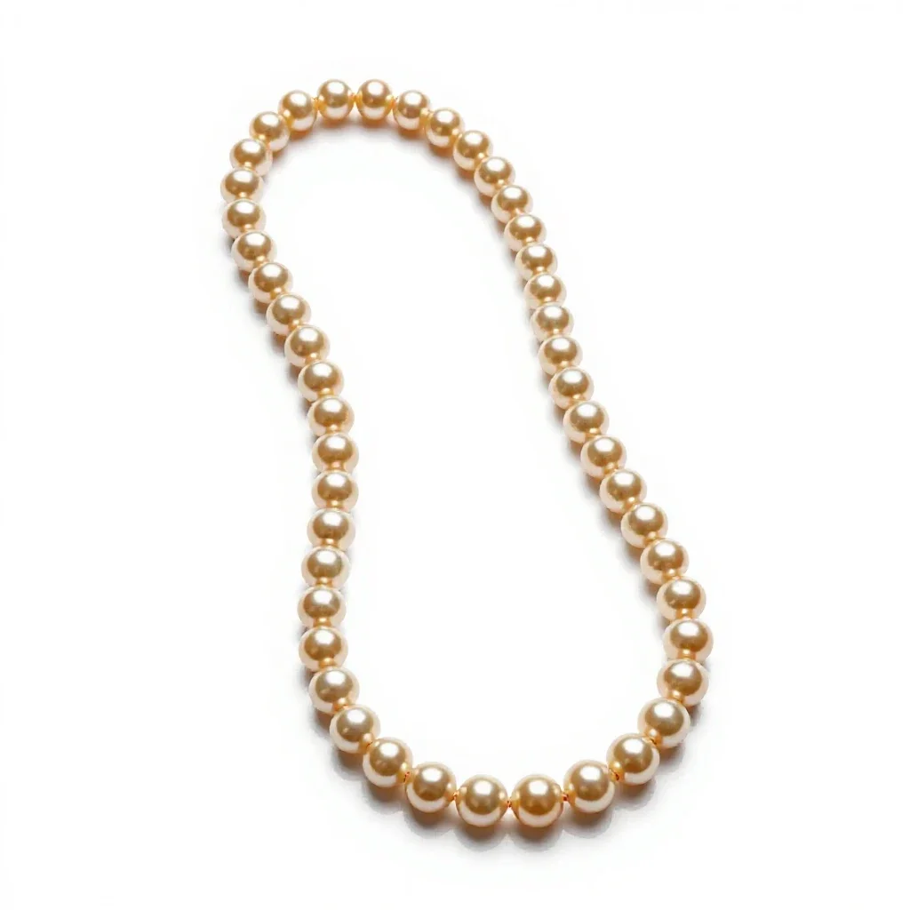 String of pearls trailing isolated on a white background