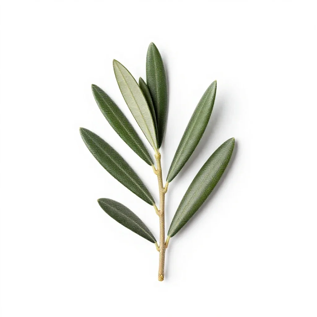 Olive branch isolated on a white background