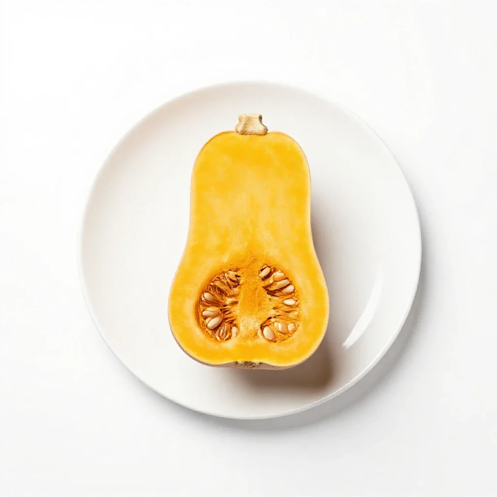 Butternut squash isolated on a white background