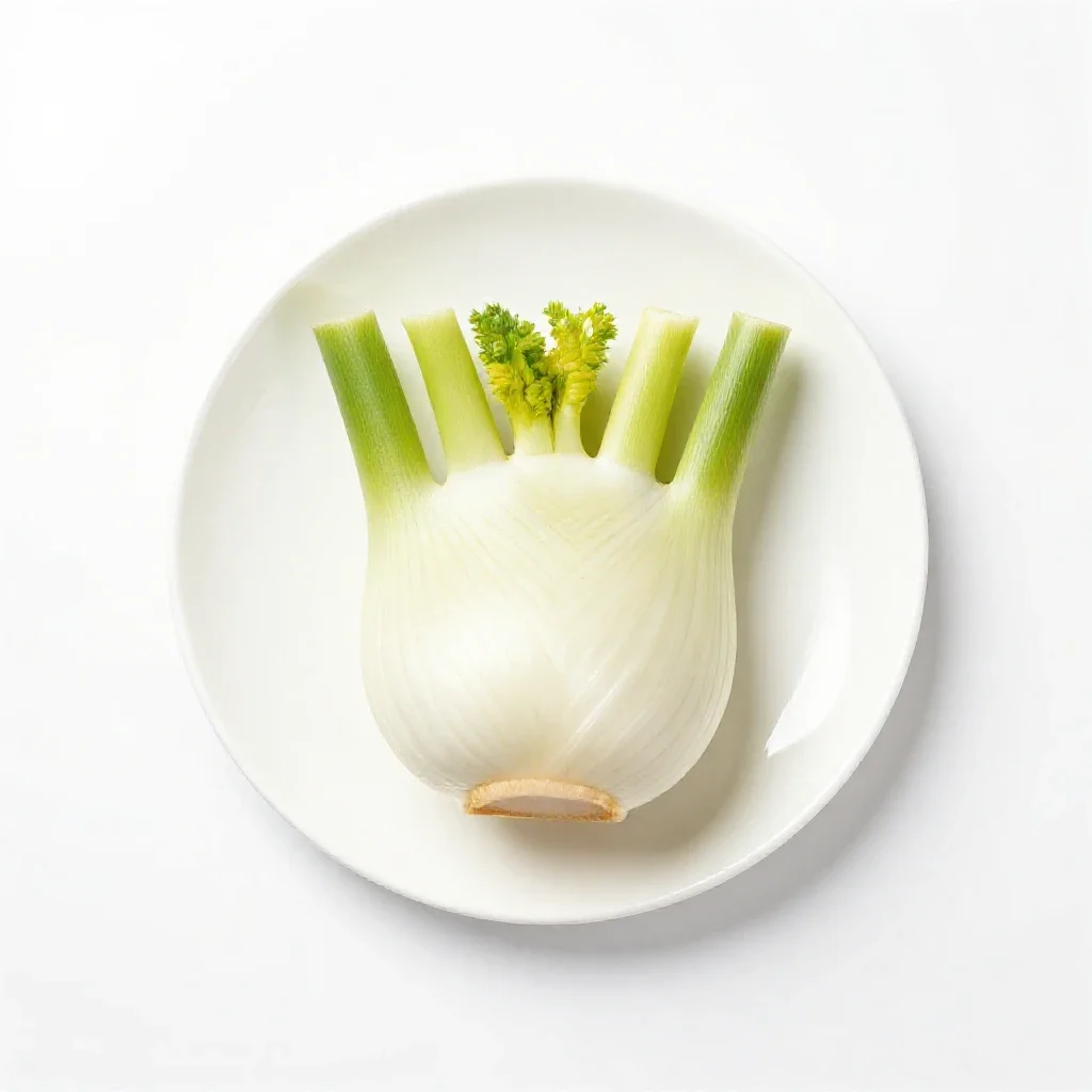 Fennel bulb isolated on a white background