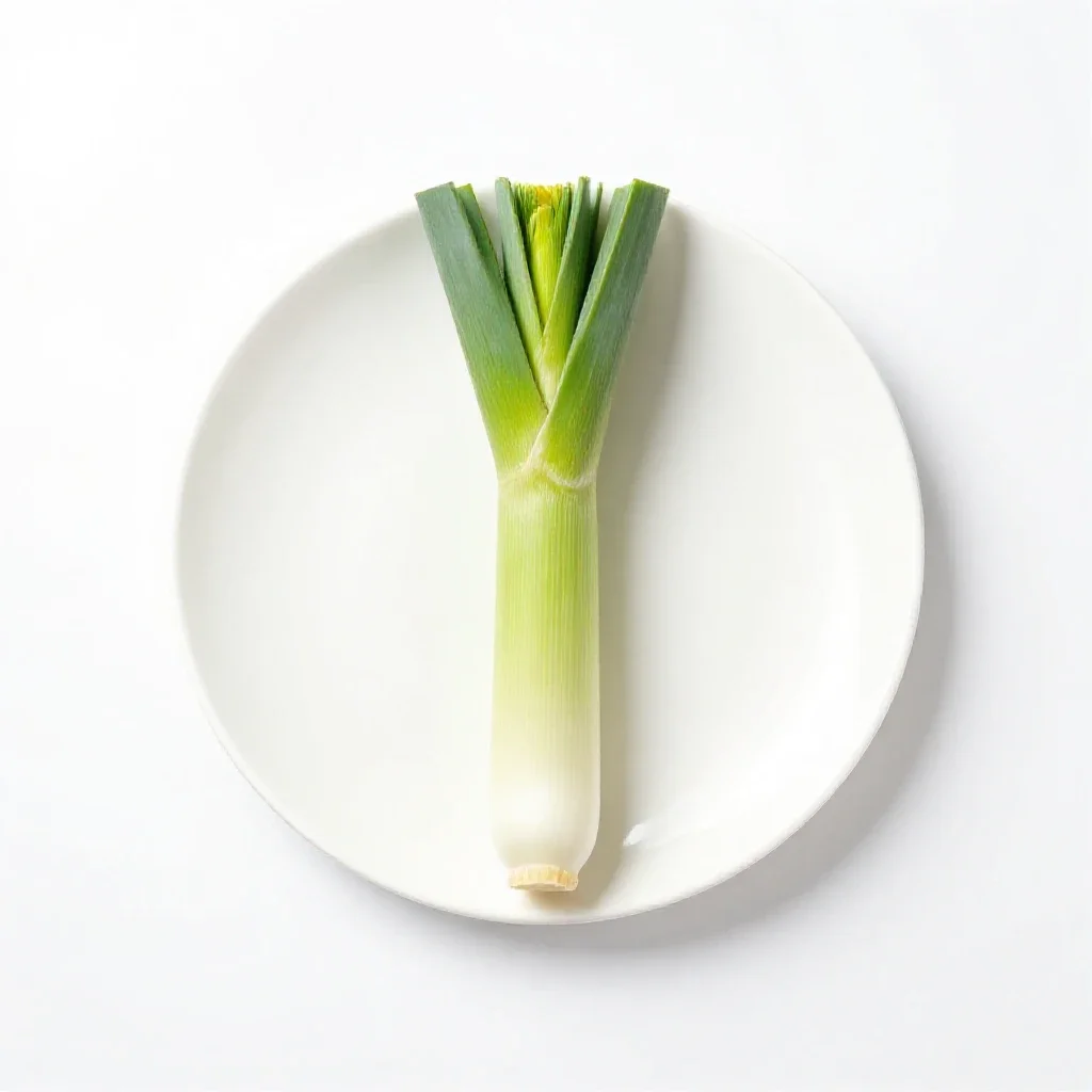 Leek isolated on a white background