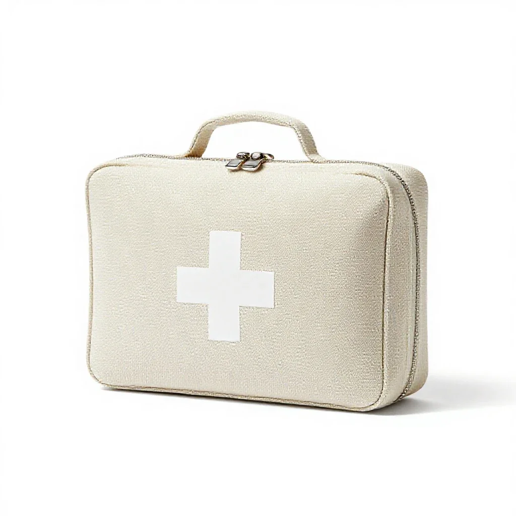 First aid kit isolated on a white background