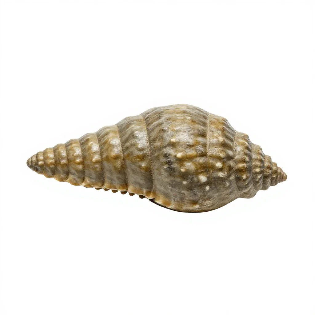 Fossil trilobite isolated on a white background