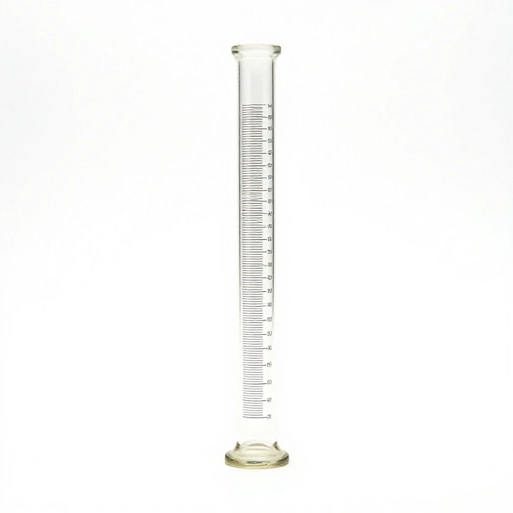 Graduated cylinder isolated on a white background