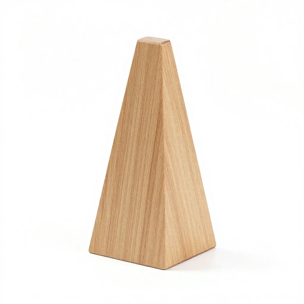 Prism splitting light isolated on a white background