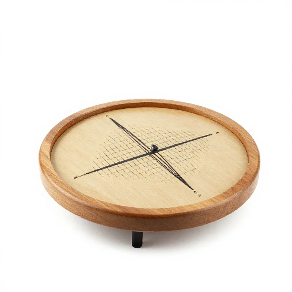 Seismograph drum isolated on a white background