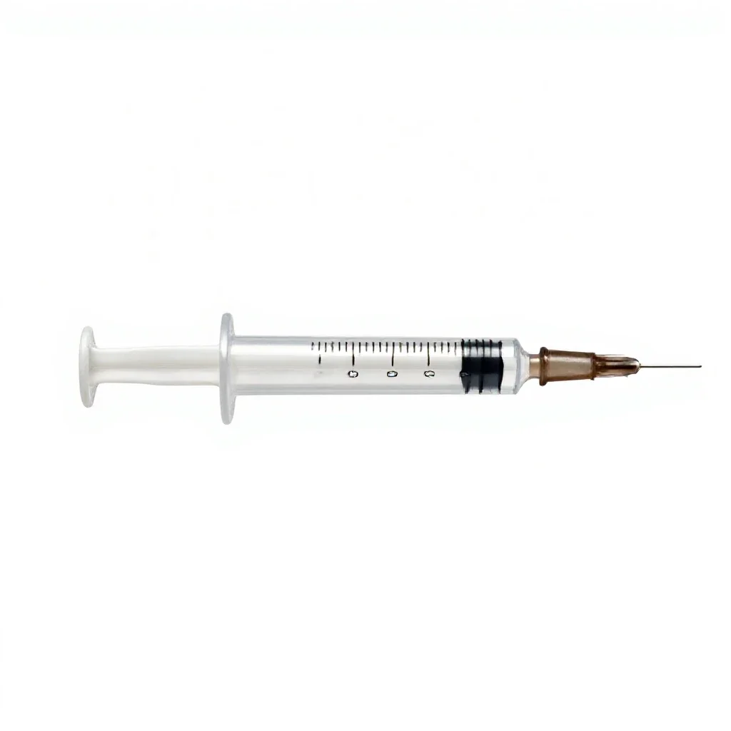 Syringe isolated on a white background