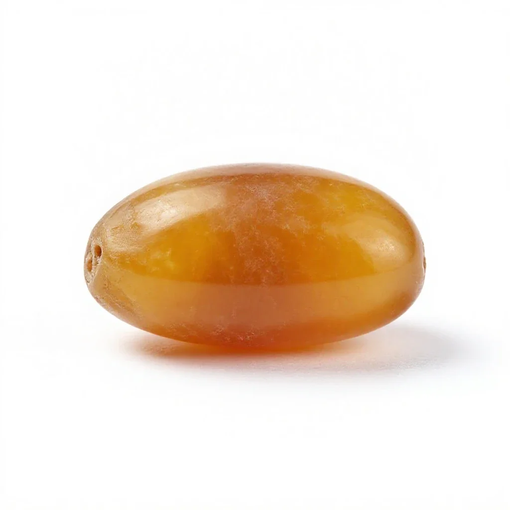 Amber specimen isolated on a white background