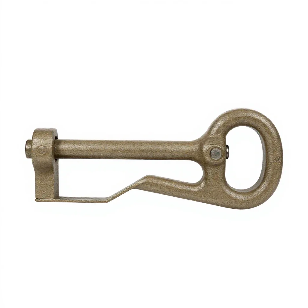 Magnetic grapple launcher isolated on a white background