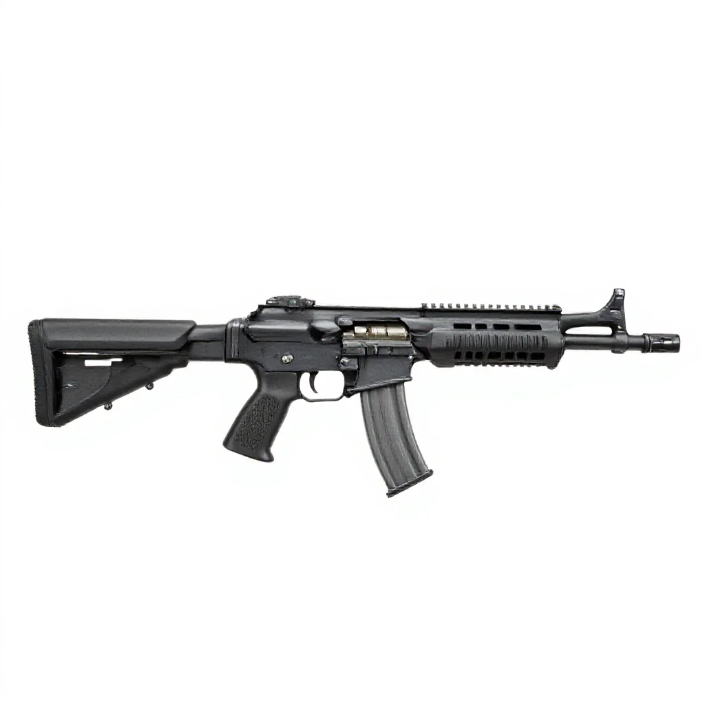 Modular plasma rifle isolated on a white background