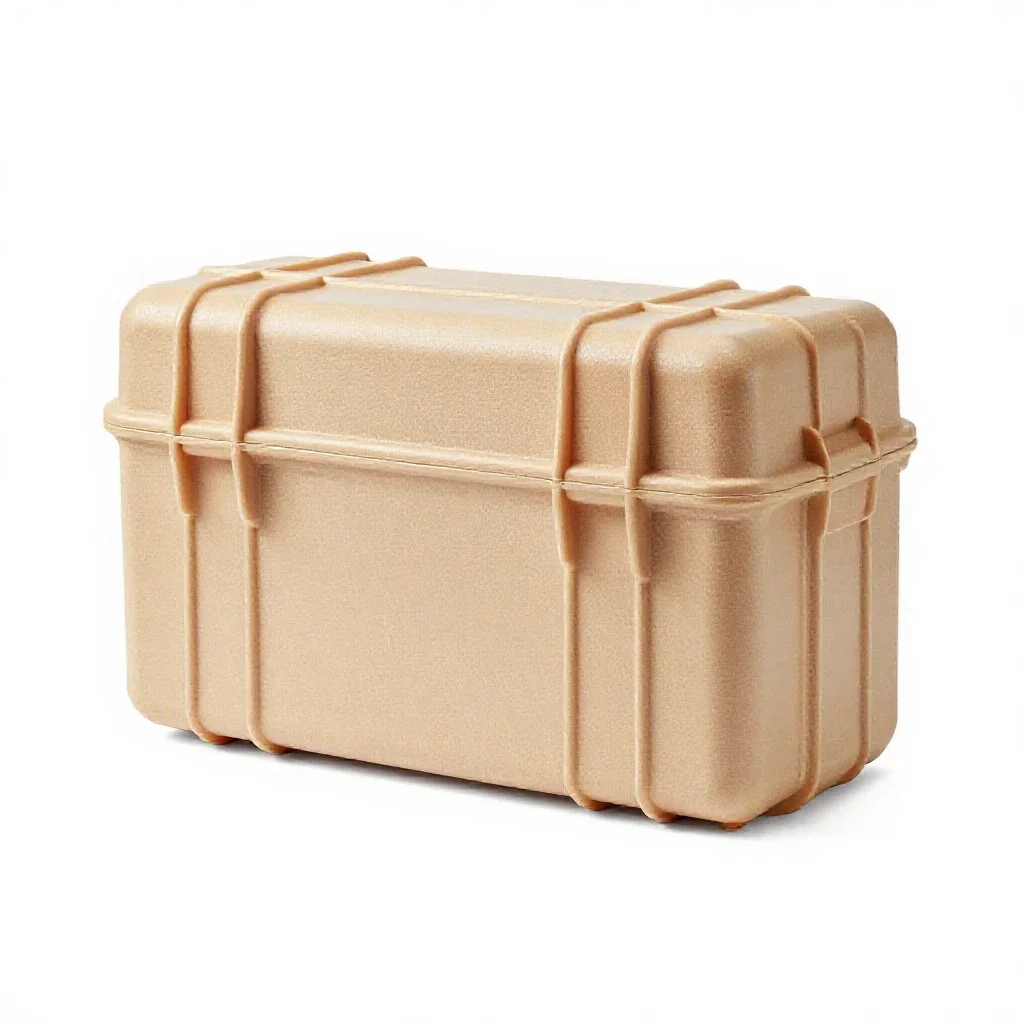 Sample containment case isolated on a white background