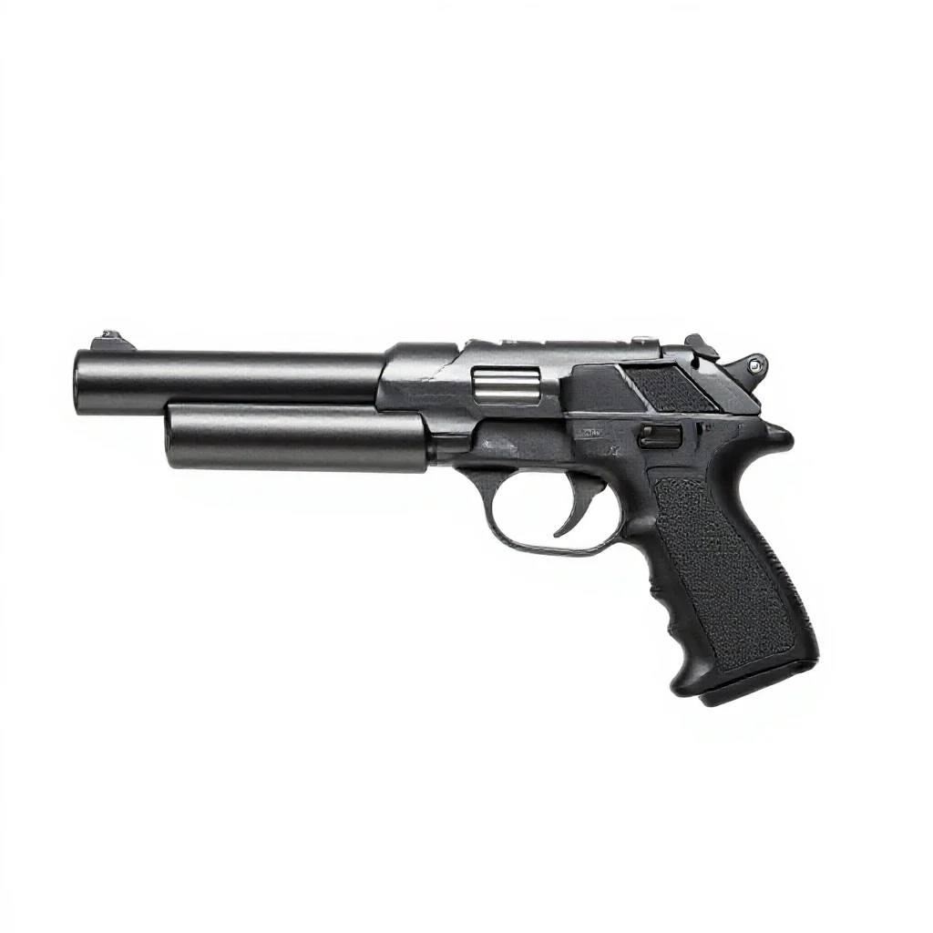 Sidearm blaster isolated on a white background