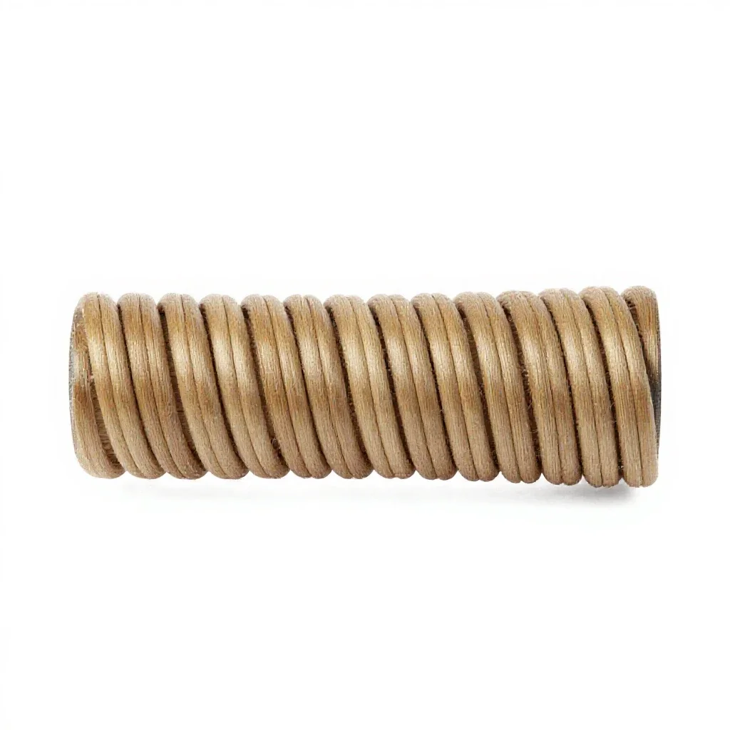 Warp coil segment isolated on a white background